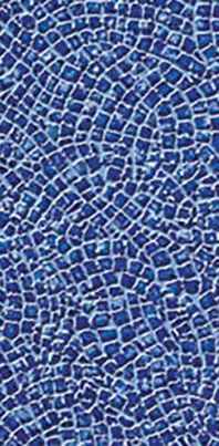 Blue mosaic tile pattern typical of pool and hot tub surfaces