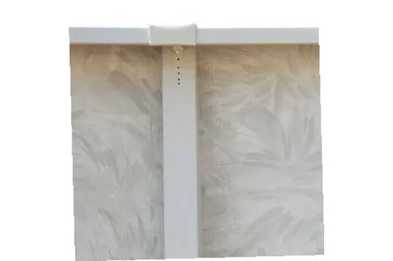 White pool liner with leaf pattern design for above-ground pools