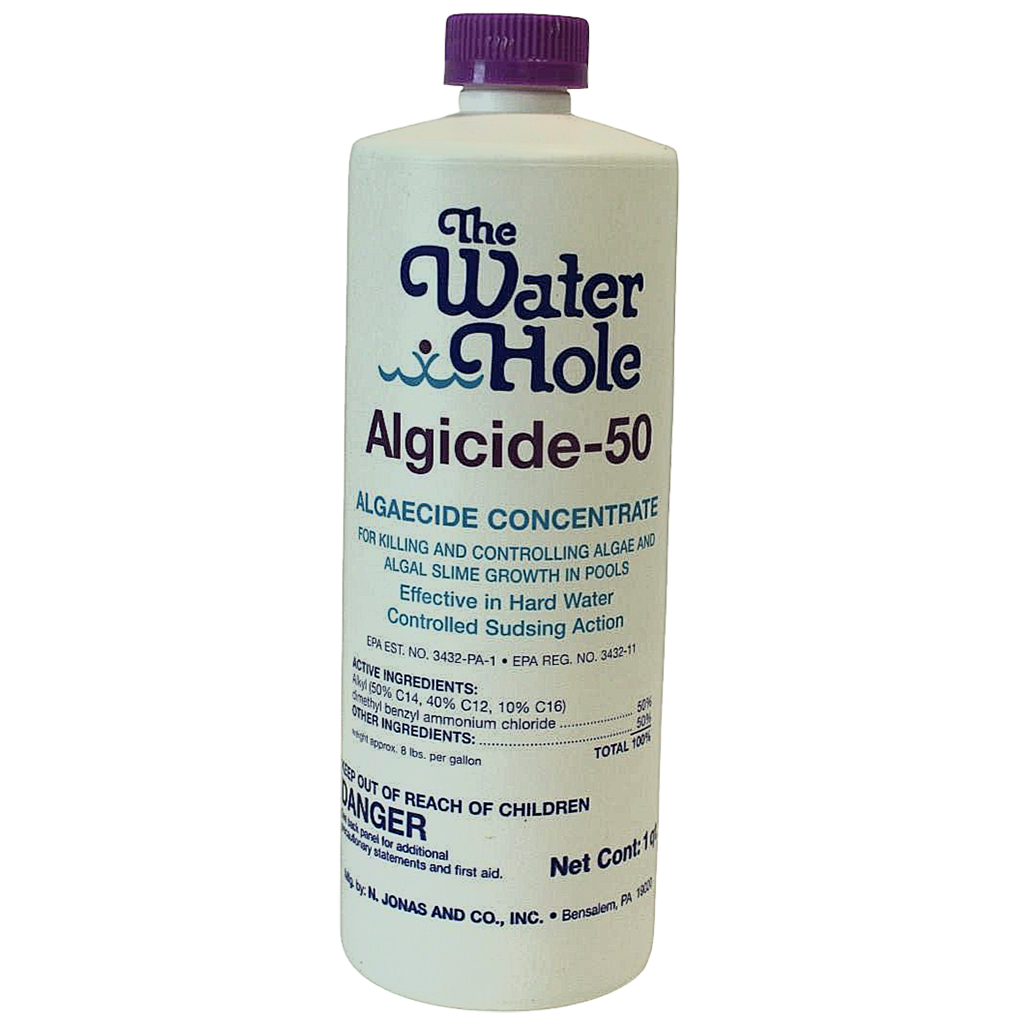 The Water Hole Algicide-50 pool maintenance product for algae control
