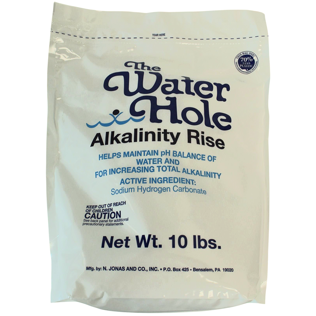 The Water Hole Alkalinity Rise pool maintenance product for balancing water chemistry