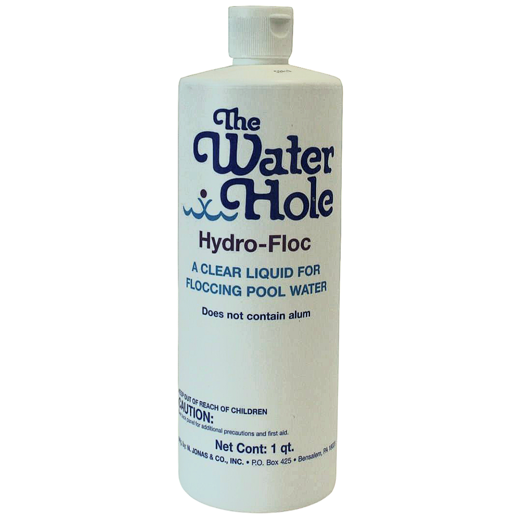 The Water Hole Hydro-Floc pool maintenance product for clearing pool water