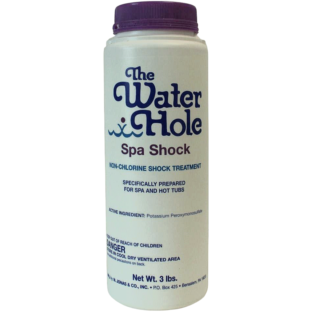 The Water Hole Spa Shock non-chlorine pool maintenance product for hot tubs