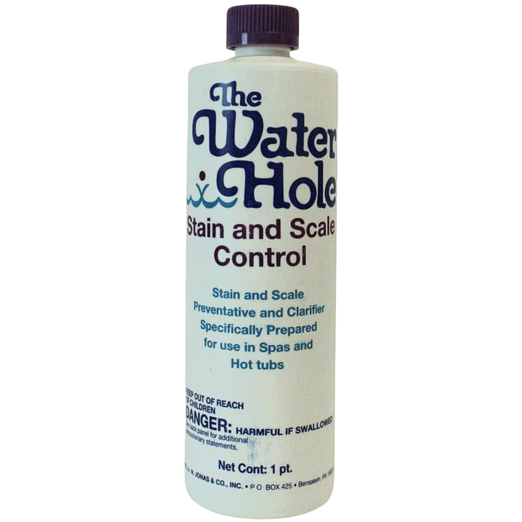 The Water Hole stain and scale control product for hot tubs and spa maintenance