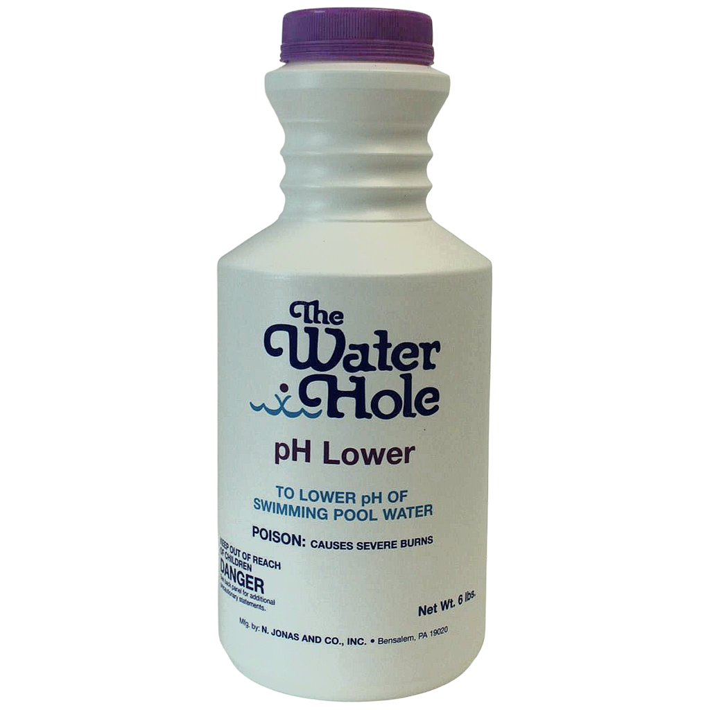 The Water Hole pH Lower pool maintenance product for swimming pool water treatment
