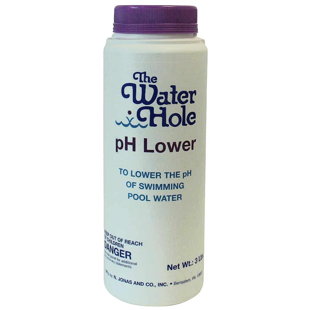 The Water Hole pH Lower pool maintenance product for swimming pool water treatment