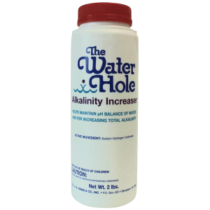 The Water Hole alkalinity increaser powder pool maintenance product for above-ground and in-ground pools