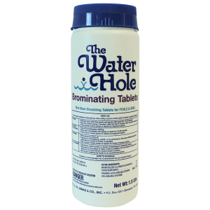 The Water Hole brominating tablets for pool and spa maintenance products