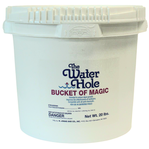 The Water Hole Bucket of Magic pool maintenance product for swimming pools