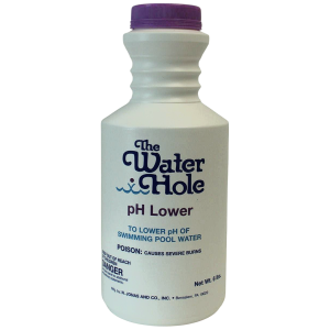 The Water Hole pH Lower pool maintenance product for swimming pool water treatment