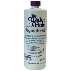 The Water Hole Algicide-60 pool maintenance product concentrate for above-ground and in-ground pools