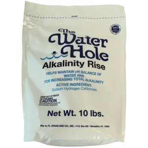 The Water Hole Alkalinity Rise pool maintenance product for balancing water chemistry