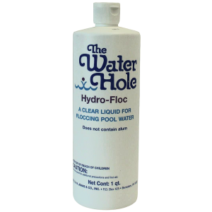 The Water Hole Hydro-Floc pool maintenance product for clearing pool water