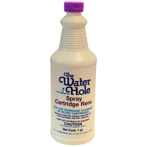 The Water Hole spray cartridge renu pool maintenance product for filter cleaning